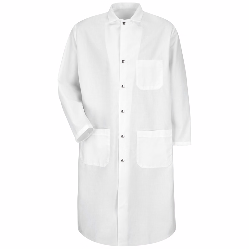 Red Kap® Snap-Front Spun Polyester Butcher Coat
