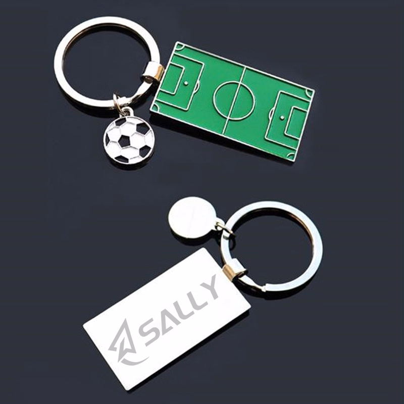 Soccer Stadium Shaped Key Chain