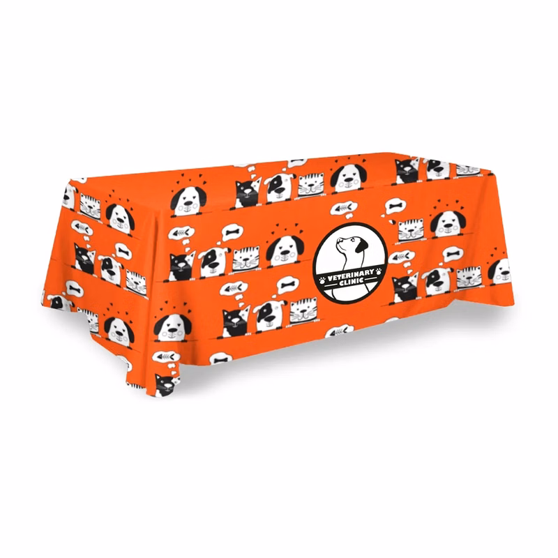 11' x 7.5' Rectangular Table Cover-Full Coverage-Sublimation