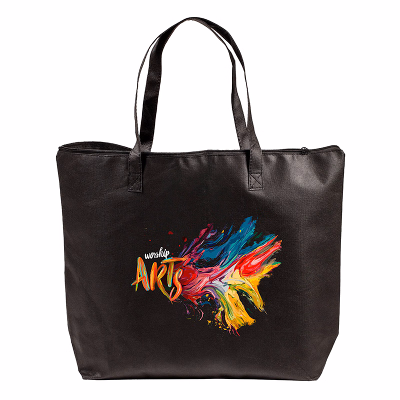 Non-Woven Zippered Tote Bag