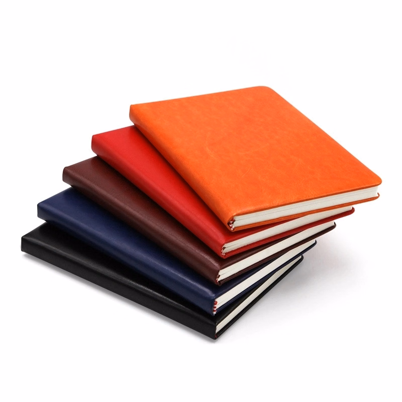 Customized A5 Thick PU Leather Cover Journal Notebook