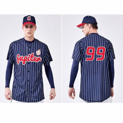 Premium Full Sublimation Full Button Front Baseball Jersey - Nike Dragonfly Mesh
