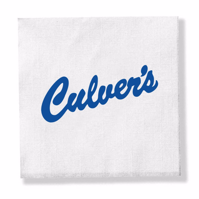 1-Ply White Beverage Napkin - Linen Embossed - High Line