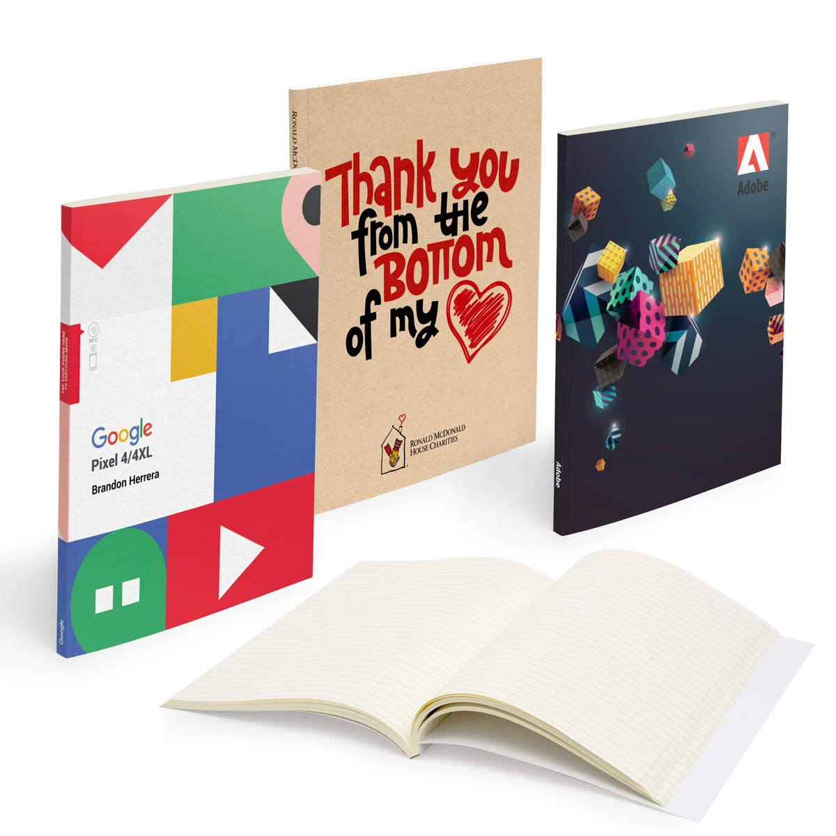 Mighty Perfect Bound Notebook (7" X 9" With 150 Pages) 1