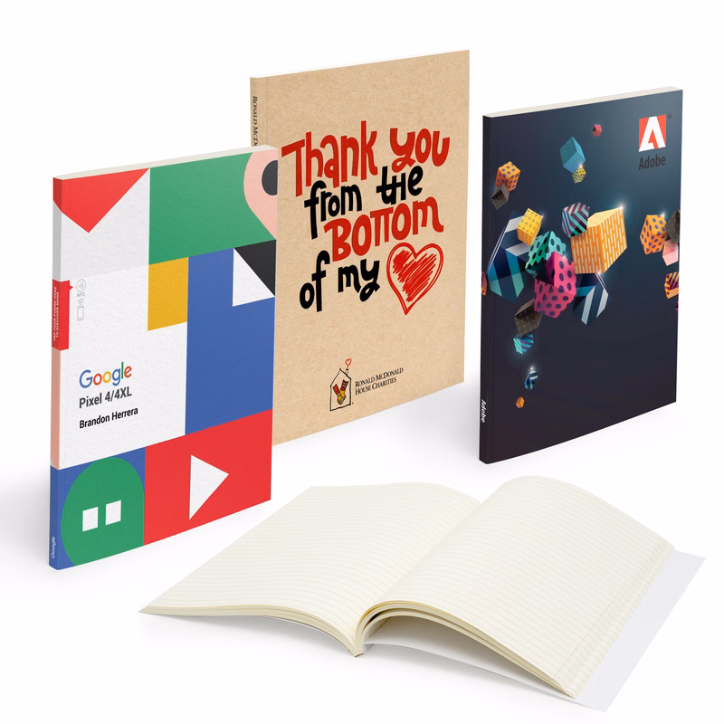 Mighty Perfect Bound Notebook (7" X 9" With 150 Pages)