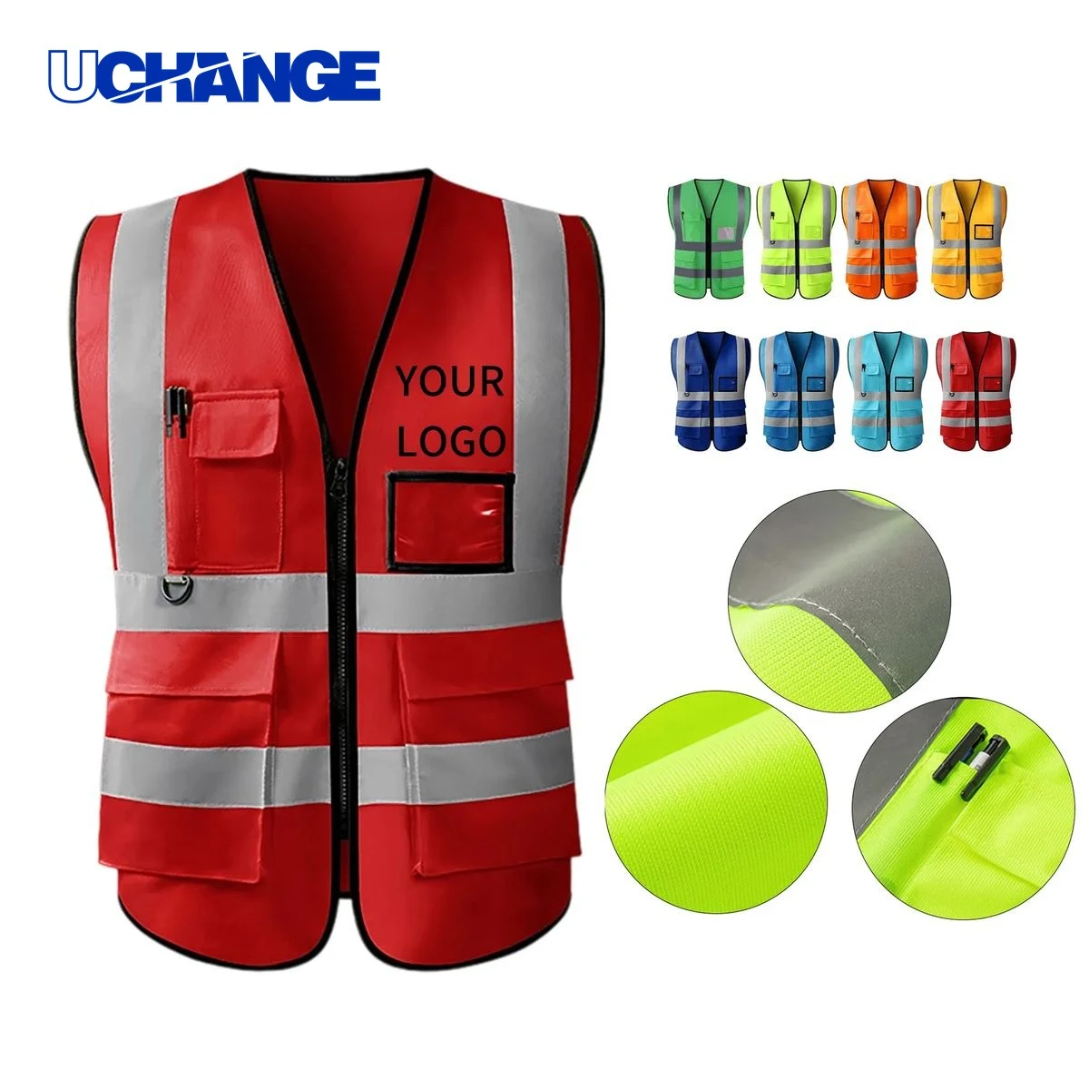Reflective Pocket Vest for Job Sites 1