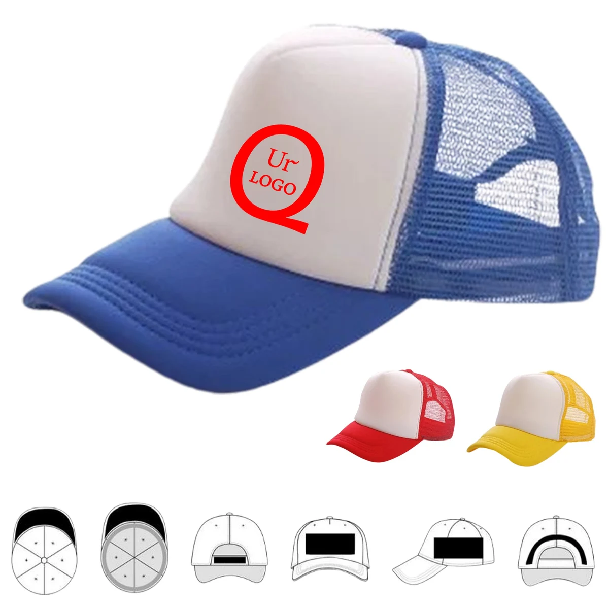 Two-Tone Mesh Baseball Cap 1