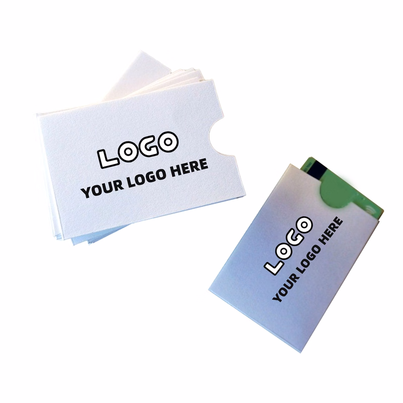 Customizable Card Stock Hotel Key Card Sleeve