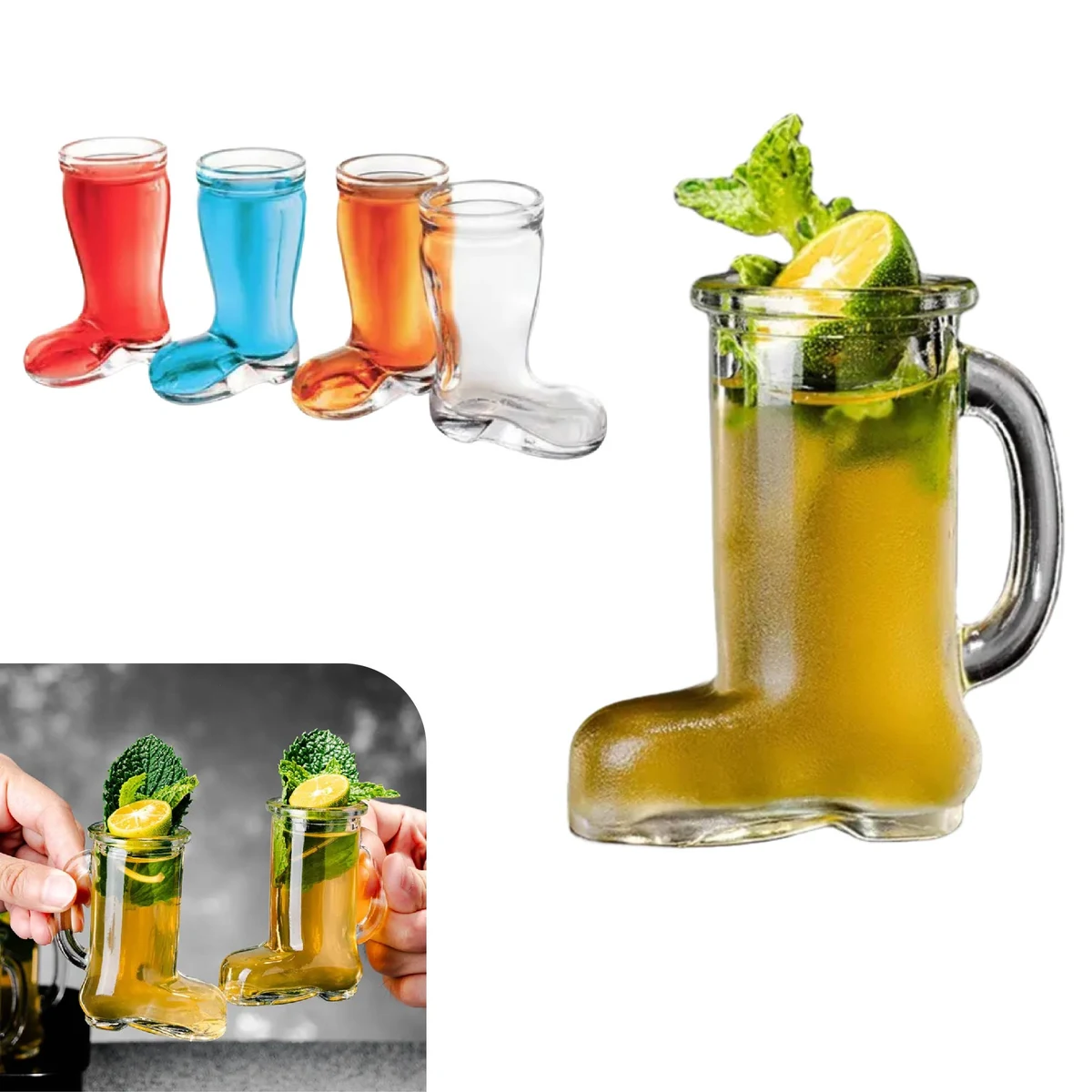 MOQ 20 pcs Boot Beer Glass 1