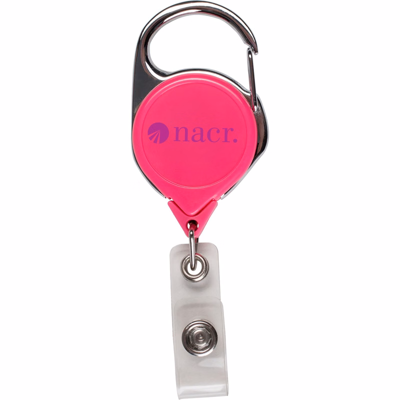 Round Retractable Badge Reel with Sport Clip