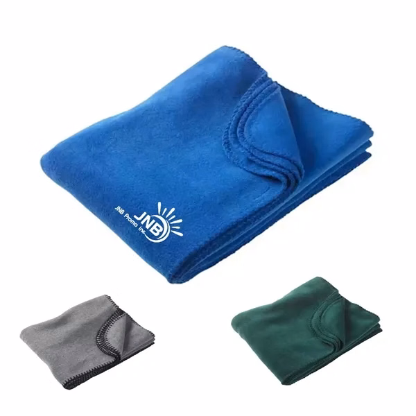 Cozy 50-Inch x 60-Inch Portable Fleece Throw Blanket