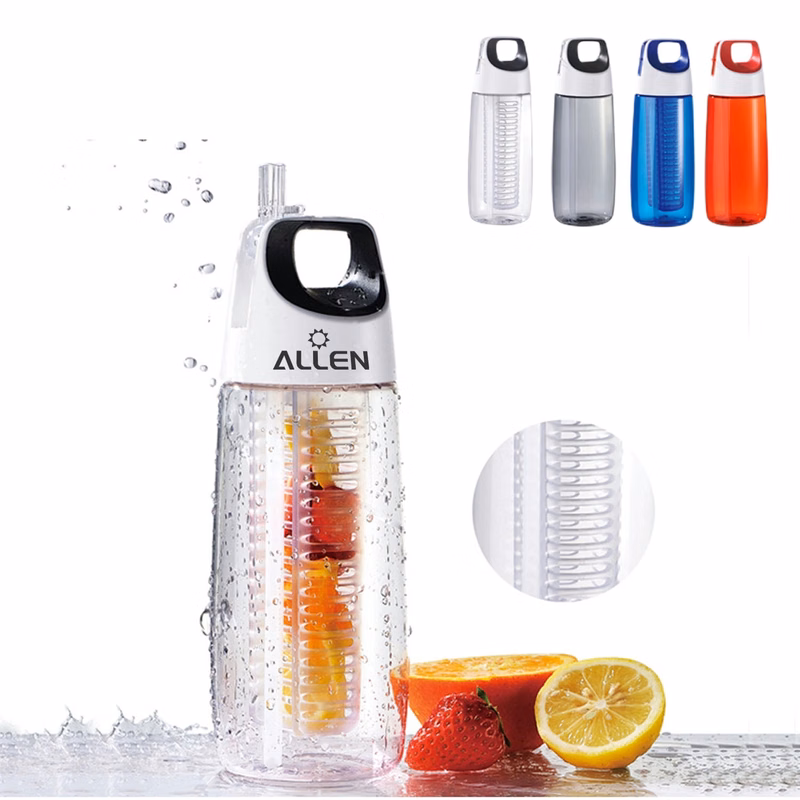 Fruit Water Bottle With Straw