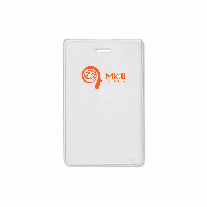 2.78" W x 4.38" H - Vertical Clear Vinyl Badge Holder (1 Color Imprint)