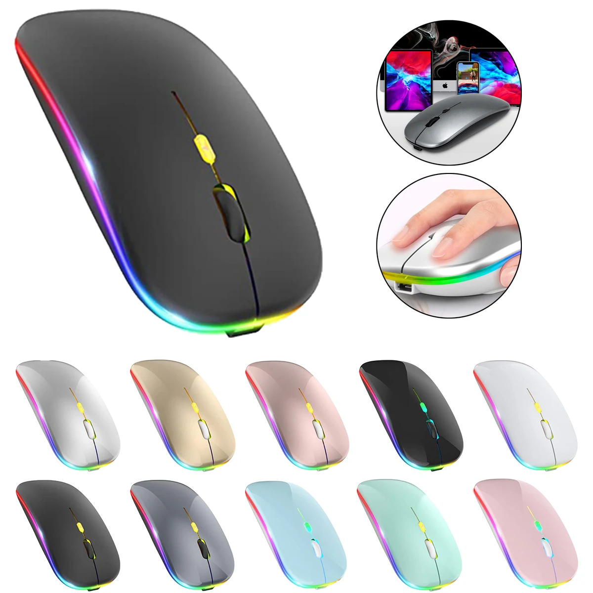 LED wireless Slim moused 1