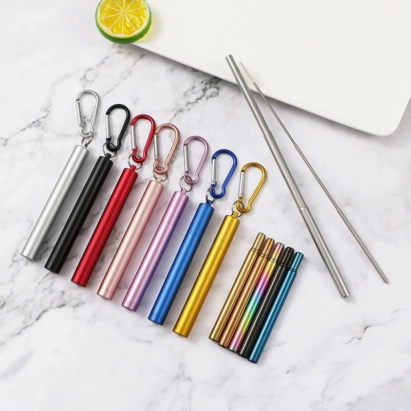 Collapsible Stainless Steel Drinking Straws 1