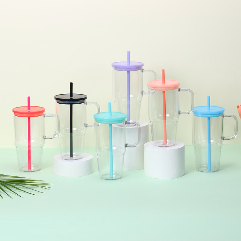 20oz Plastic Tumblers with Handle