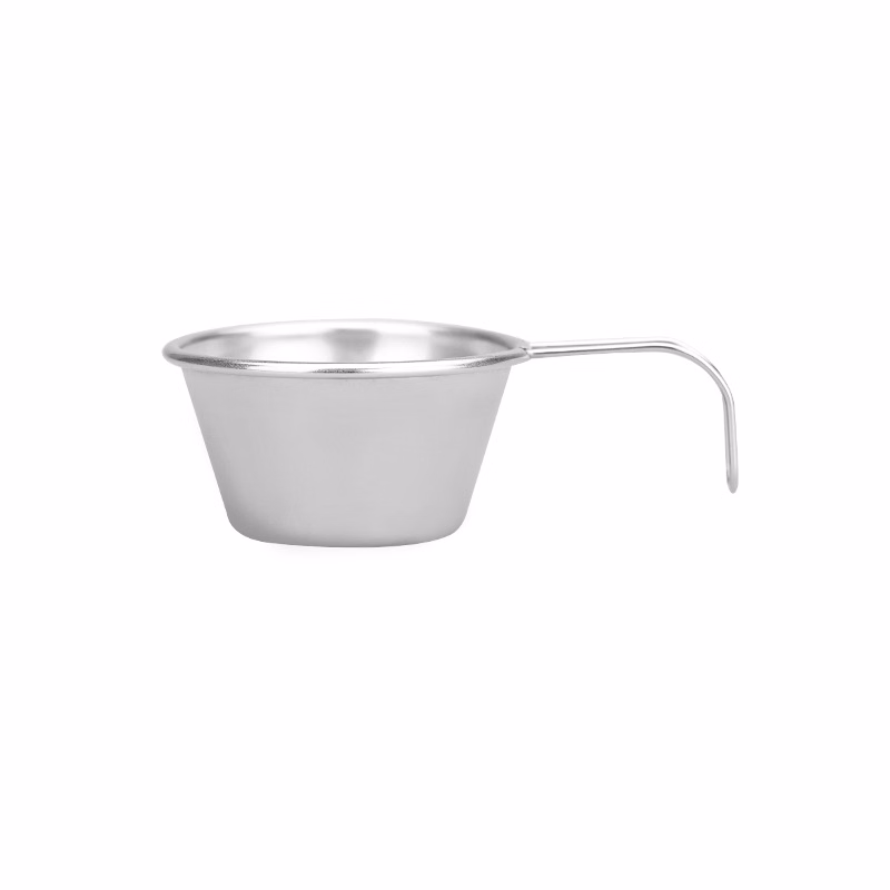 1Oz Stainless Steel Mini Shala Cup with Handle for Outdoors