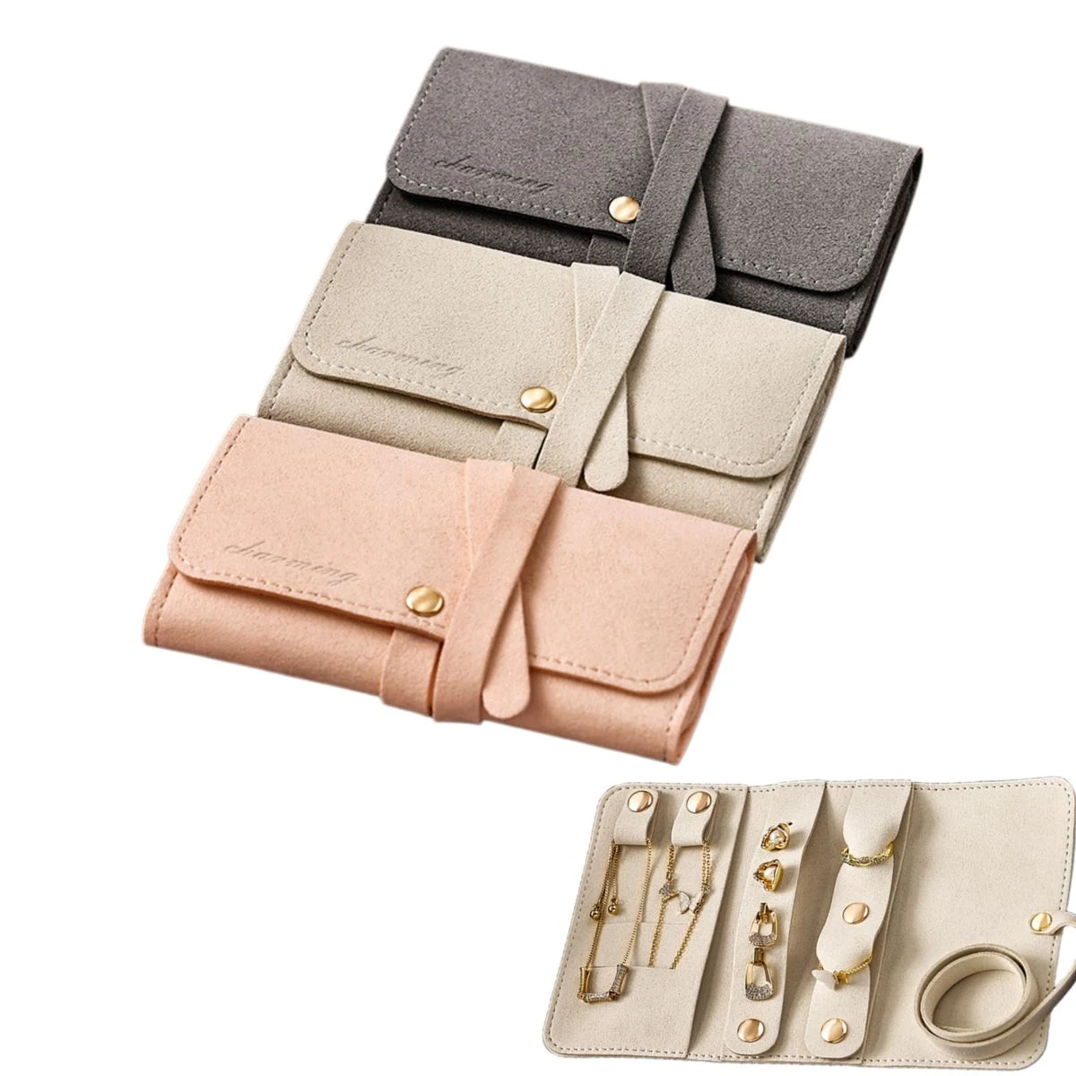 Roll Up Jewelry Pouch 1