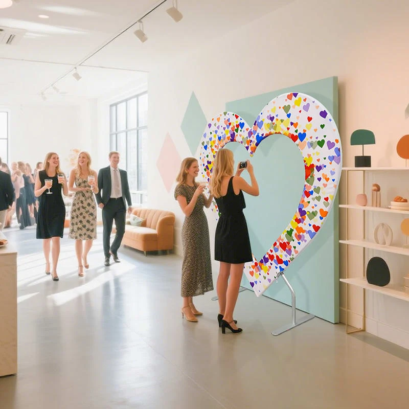 Double Layer Heart Shaped Backdrop 1