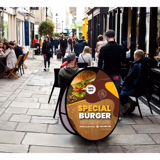 Circle Pop Up Banners (3.94 Ft x 3.94 Ft)