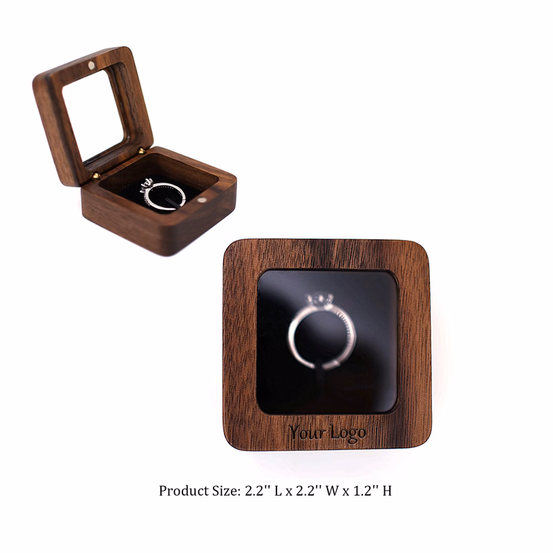 Compact Eco-Friendly Wood Jewelry Box