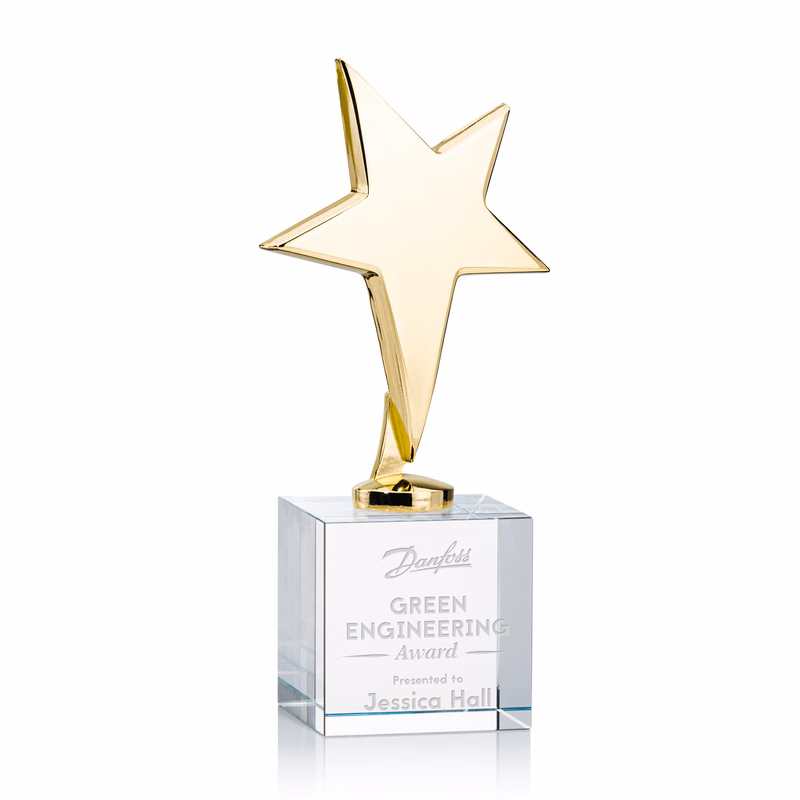 Tuscany Gold Star on Granby Base - Clear