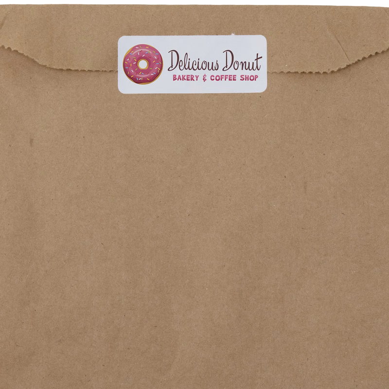 2 5/8 W x 1 H - Adhesive Label - Direct Print