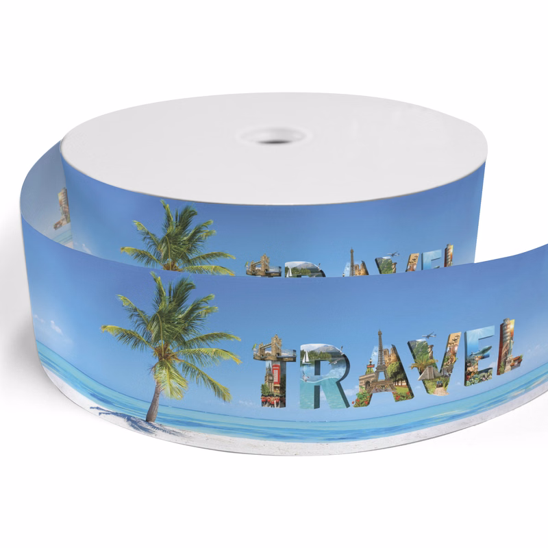 3" Badge Satin Ribbon - 25yd Roll - Sublimation