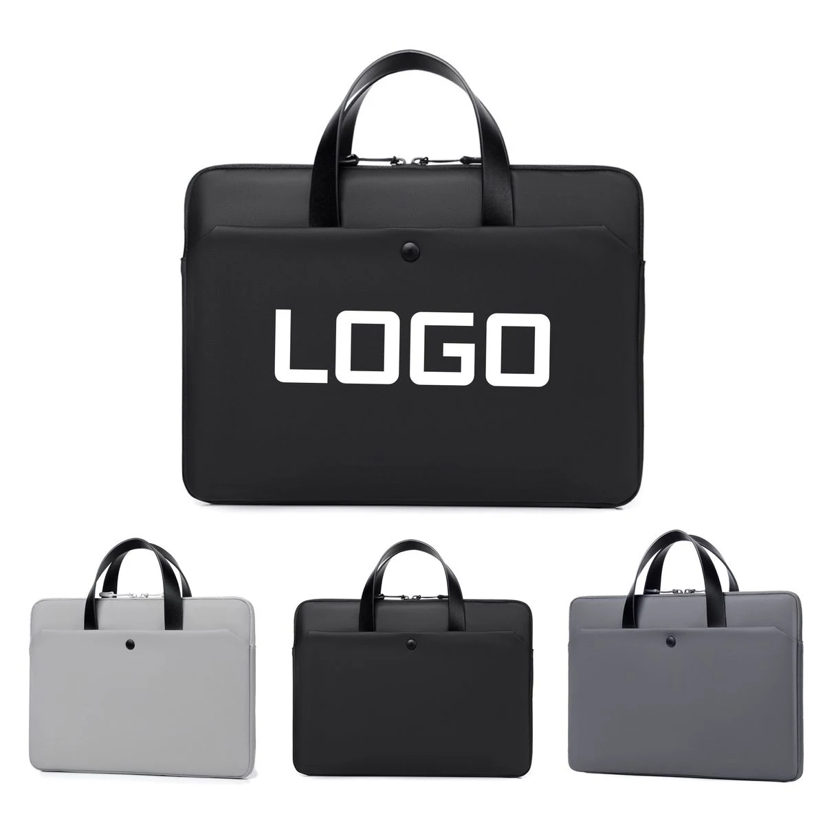 Slim Matte Laptop Sleeve with Convertible Handle 1