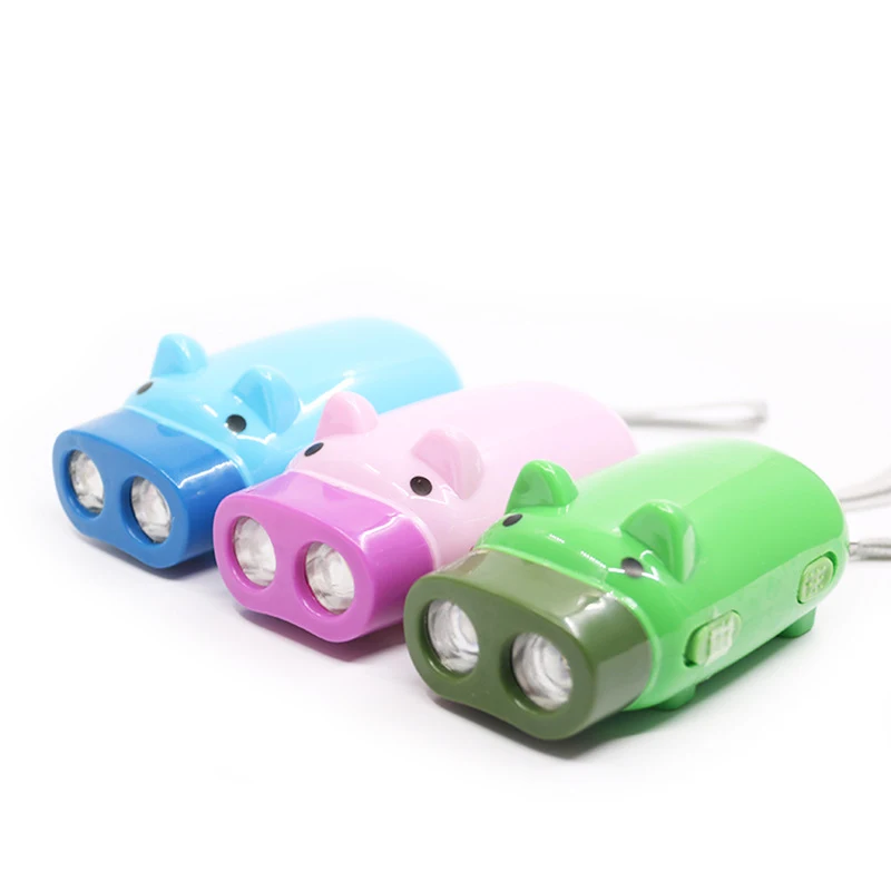 Pig Shape Hand Press Electric Flashlight 1