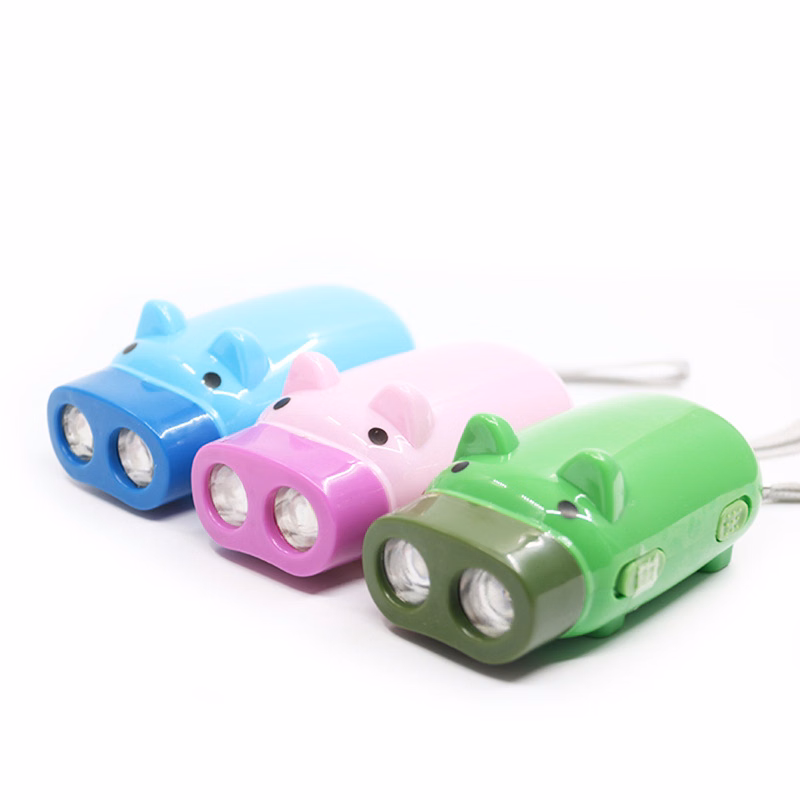 Pig Shape Hand Press Electric Flashlight