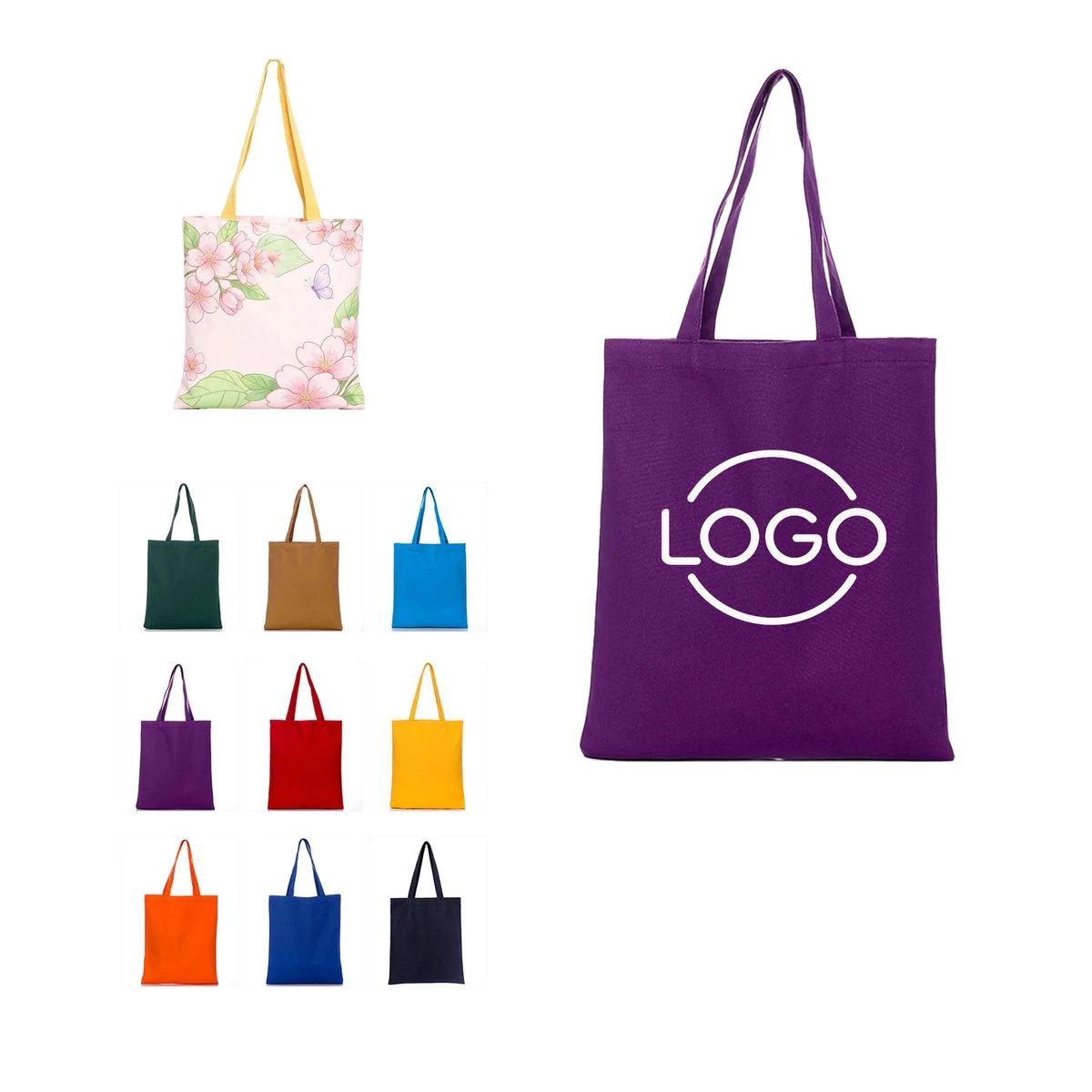 MOQ 50pcs Canvas Tote Bag, custom tote bag with logo imprint 1