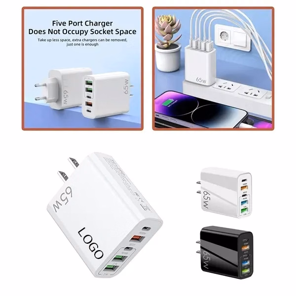 Multi-Port Fast Charger with Mobile Phone Adapter