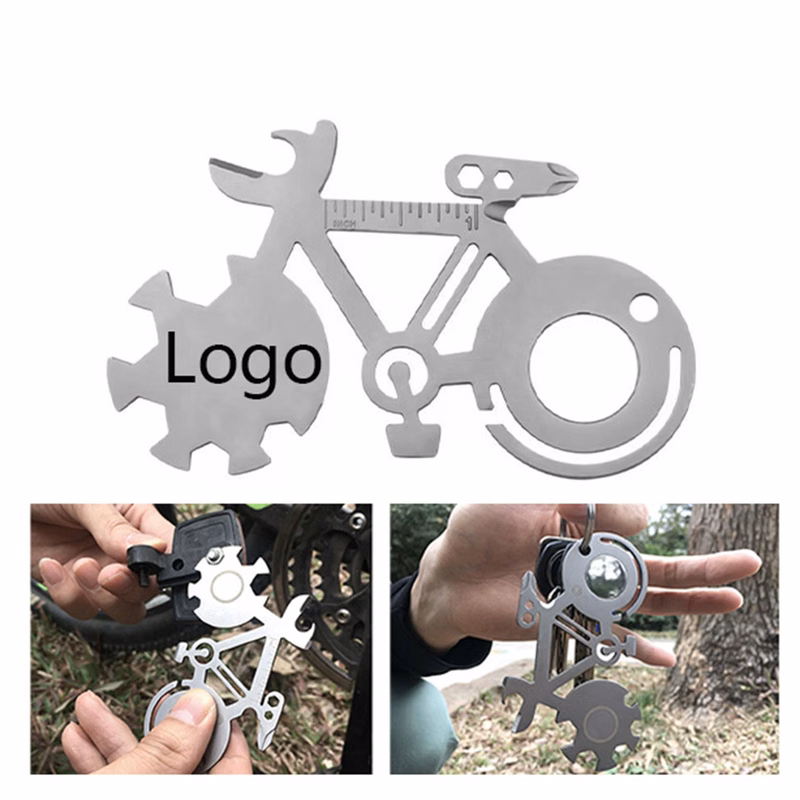 Bicycle Shape Mini Portable Bicycle Tool Card