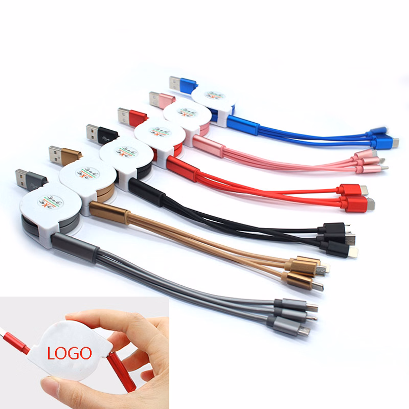 Retractable 3 in 1 Multiple Fast Charge Cord Adapter