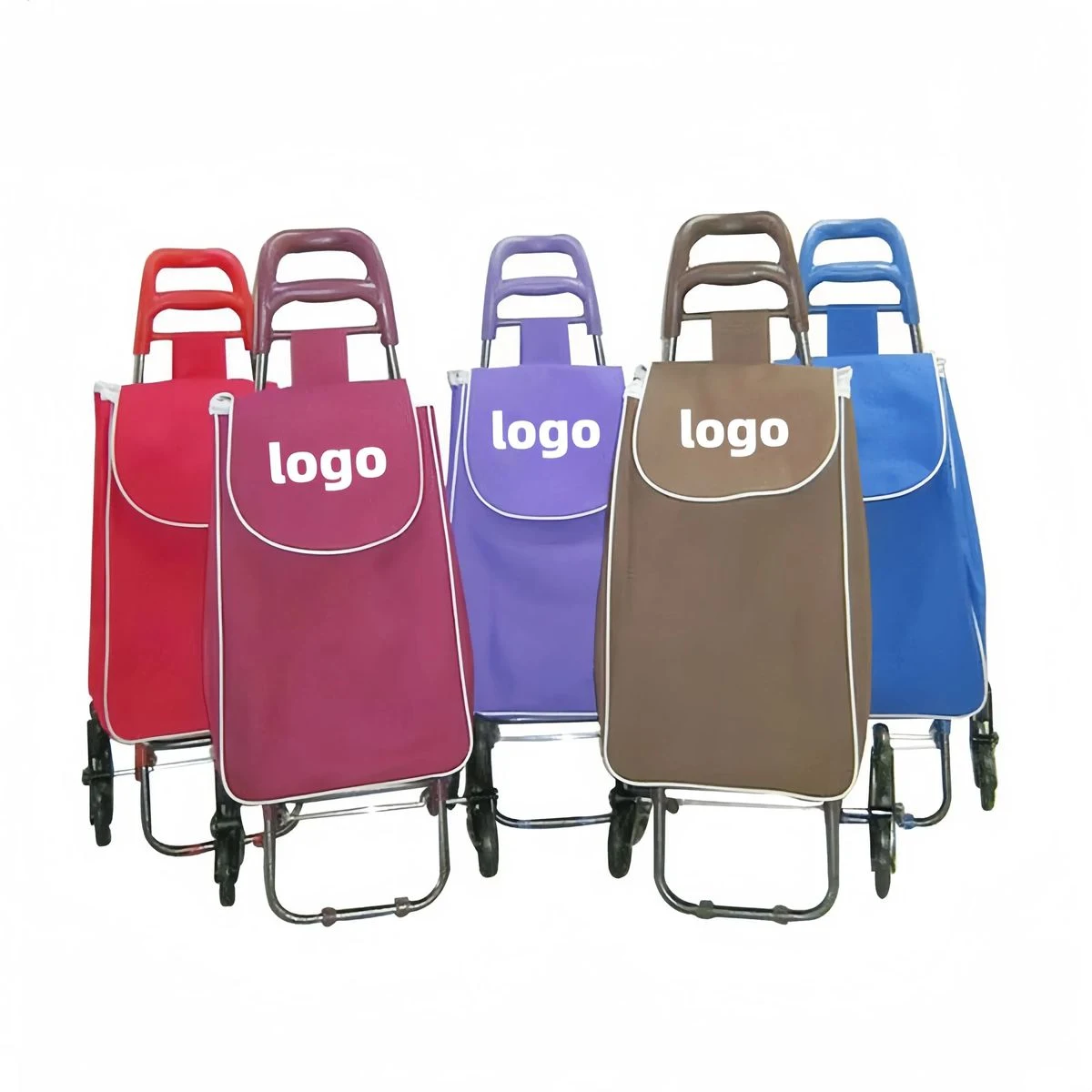 Six-wheeled Foldable Shopping Cart 1