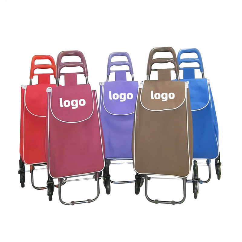 Six-wheeled Foldable Shopping Cart