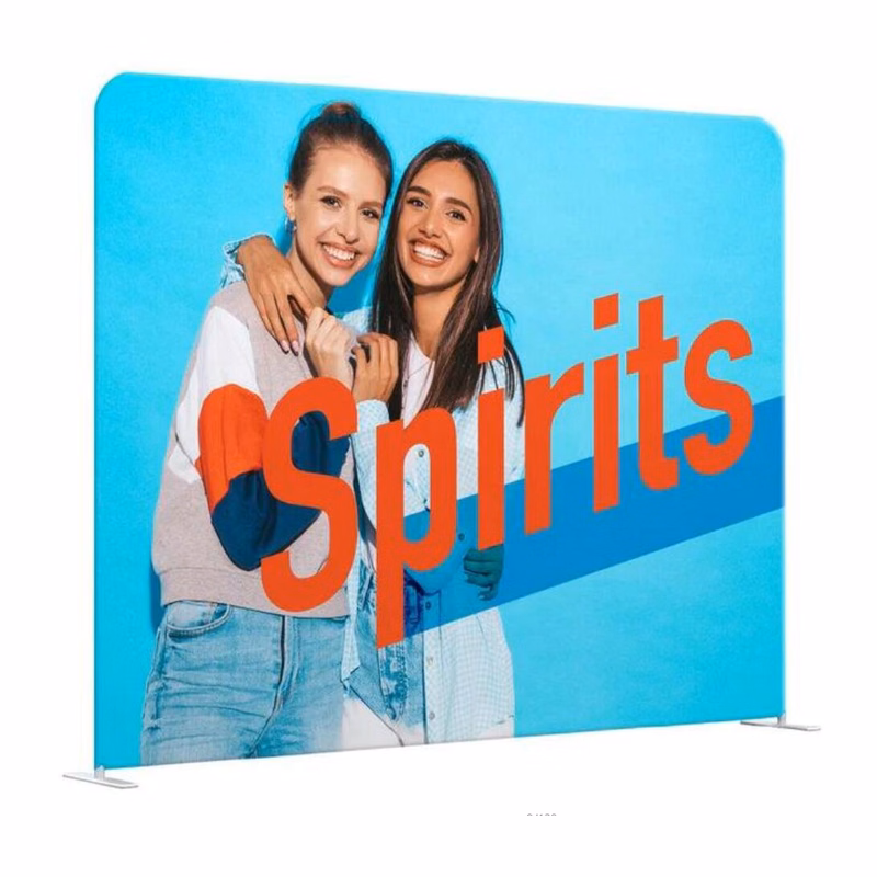 Premium 8' Tube Straight Fabric Display Kit (Double-Sided )