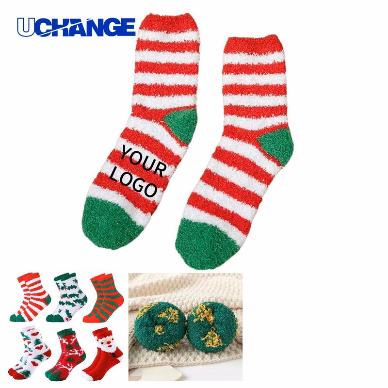Indoor Fuzzy Socks Socks with Anti Slip Bottom