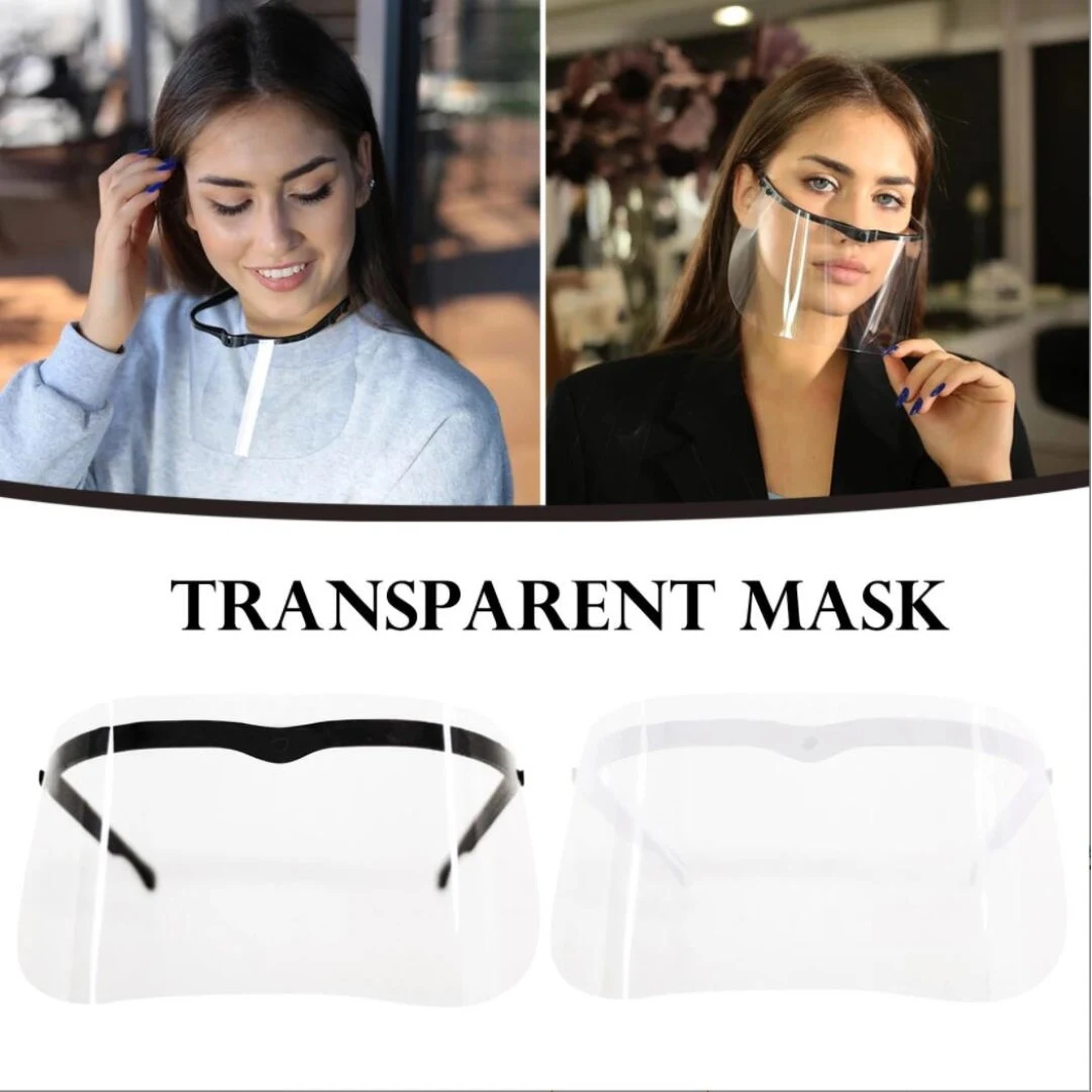 Reusable Plastic Clear Face Mask Transparent Anti-Fog 1