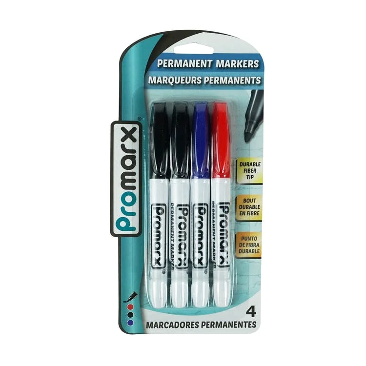 Permanent Markers - Assorted 4 Pack 1