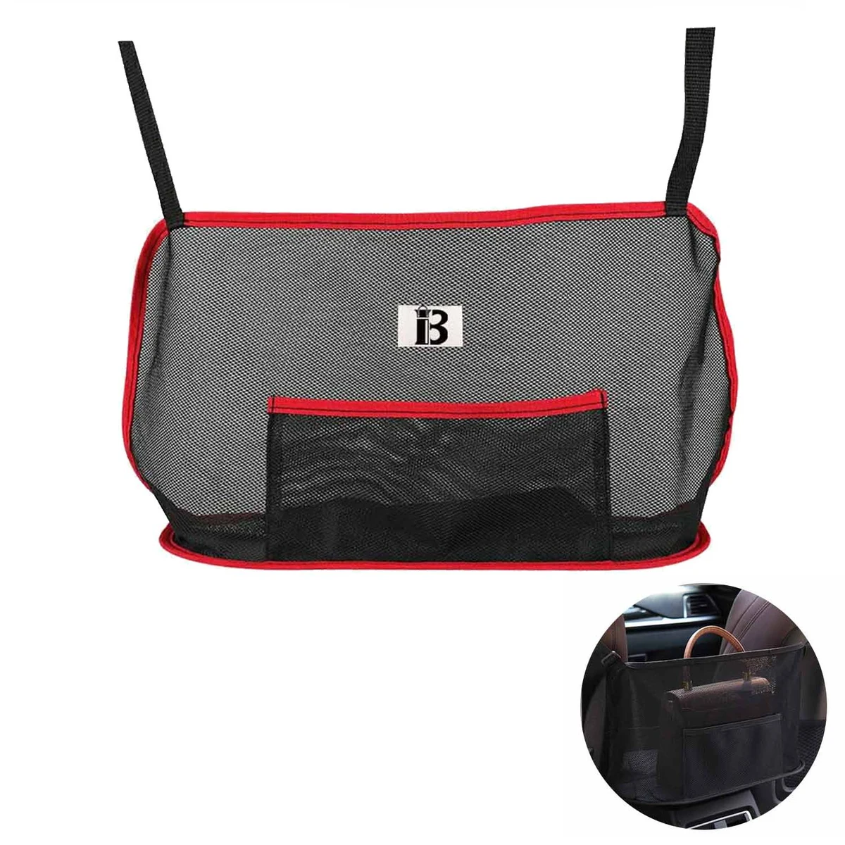 Double-Layer Square Car Storage Hanging Bag 1