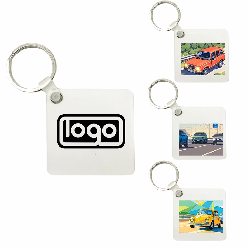 Custom MDF Keychain DIY Car Pendant