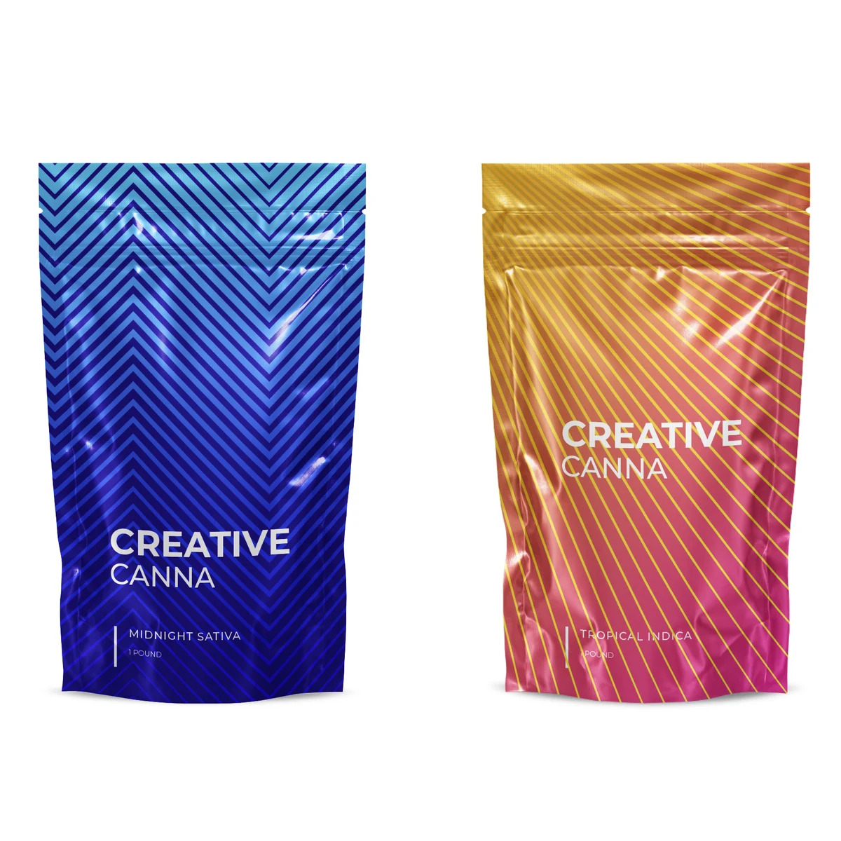 Custom Mylar Barrier Bags – One Pound 1