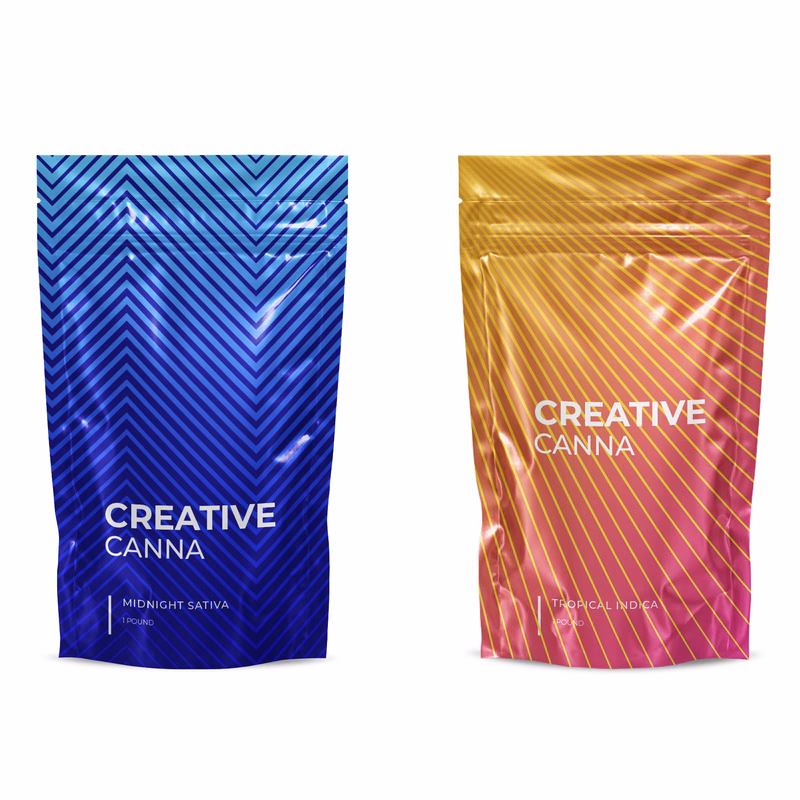 Custom Mylar Barrier Bags – One Pound