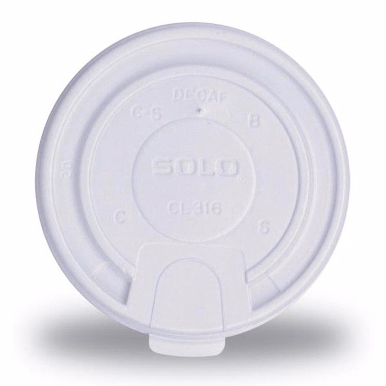 12 Oz. - 20 Oz. Paper Cup Tear Tab Lid
