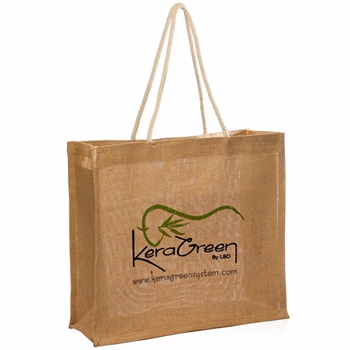 Jute Tote Bag with Rope Handle - 16" W x 14" H