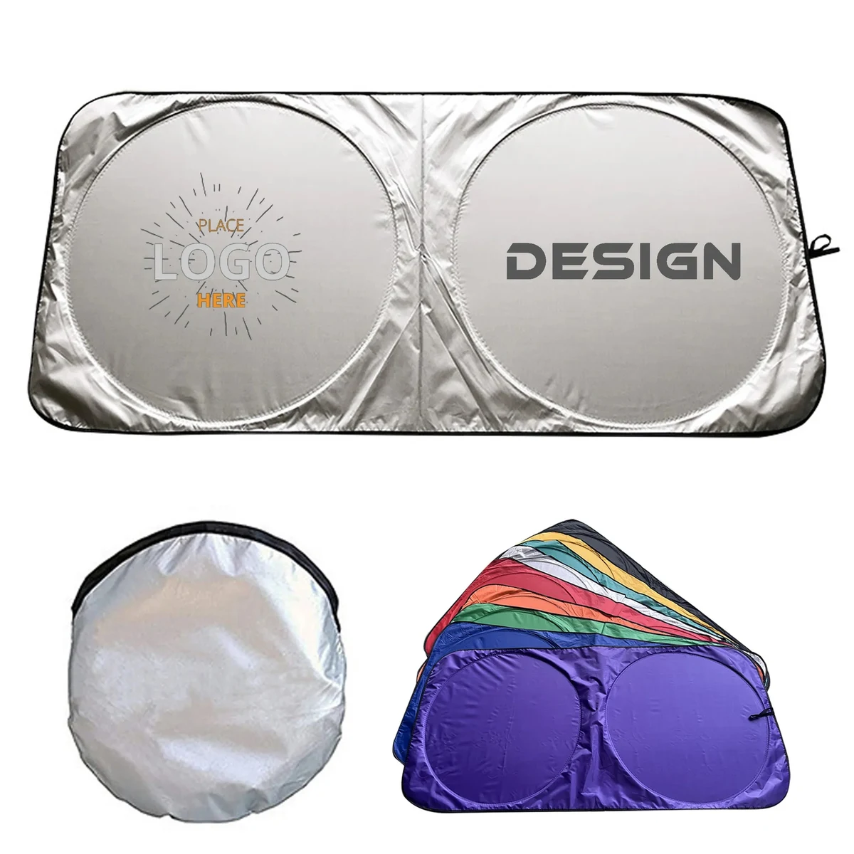 Single Panel Foldable Car Sunshade 1