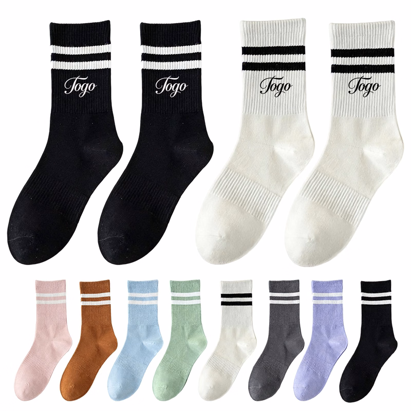 Mid-Calf Athletic Cotton Socks