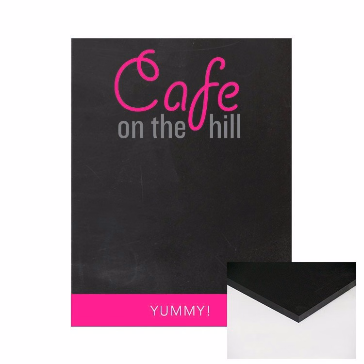 1/2" Frameless Wall Chalkboard - 23"w x 30"h